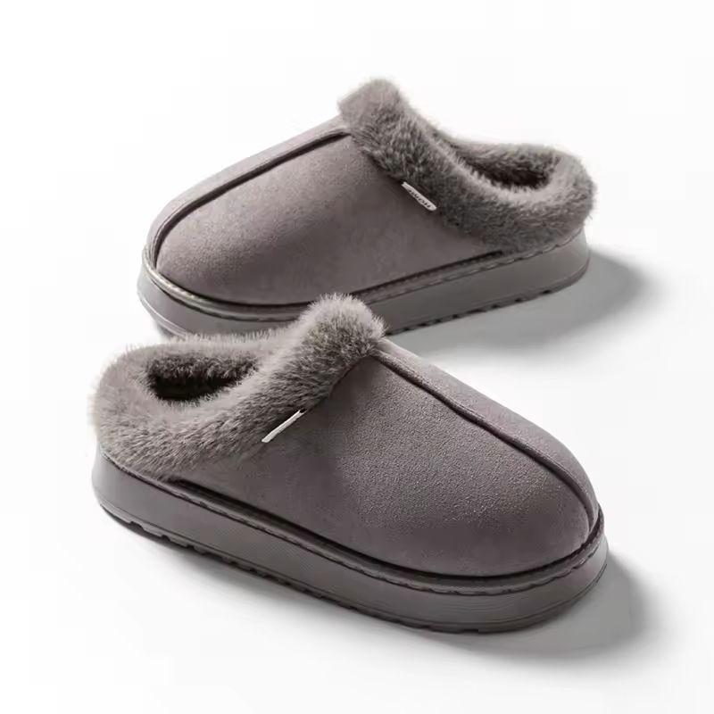 Pantoufle moelleuse d’Hiver Confort & Douceur – Cocooning à la Maison 🩶